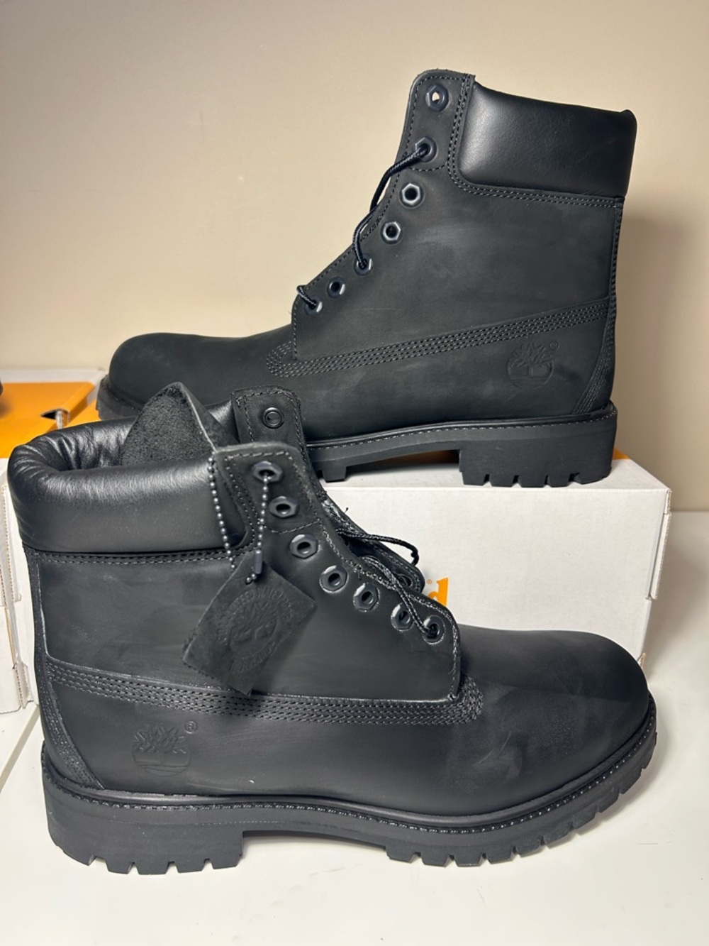 Timberland- premium 6 in lace waterproof boot, black, men’s